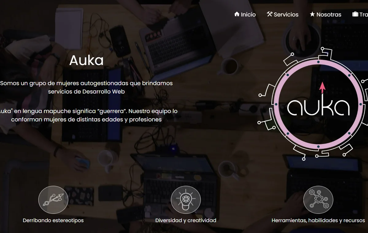 Captura del proyecto Auka