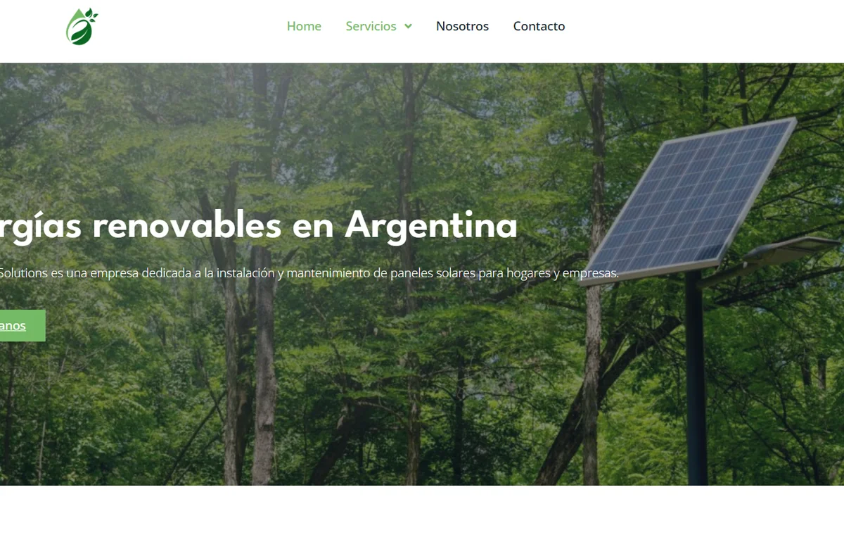 Captura del proyecto Green Tech en Argentina